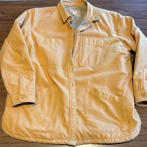 L.L. Bean women’s Sherpa-Lined Field Jacket in Light camel